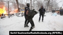 Поліція в наметовому містечку під Верховною Радою, Київ, 3 березня 2018 року 