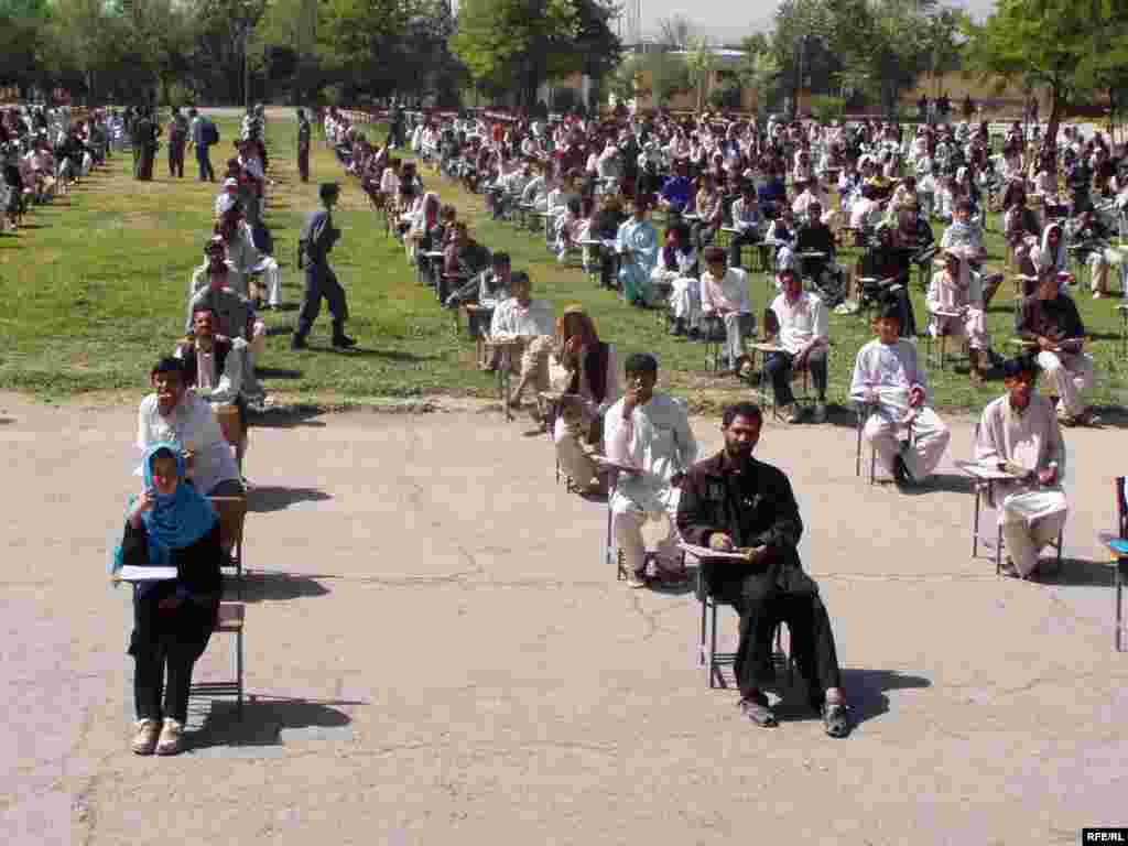 Sezona prijemnih - Avganistan - Prijemni ispit za Univerzitet u Kabulu, 14. avgust