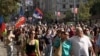 Protest u Beogradu 8. septembru kao reakcija na postupanje policije na antivladinom skupu u Novom Sadu tri dana ranije. 