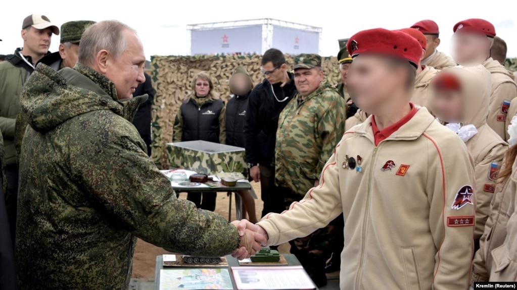 Володимир Путін під час зустрічі з «юнармійцями», вересень 2019 року