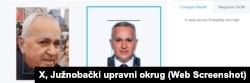 Slika levo Milan Novaković tokom incidenta u Novom Sadu, 29. novembra 2024.