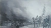 Эскиз к картине "Крымский хан Девлет Герай под Москвой в 1571 году". И. Ижакевич, 1889 год