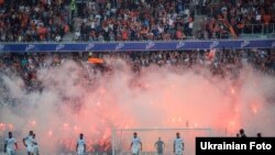 Архіўнае фота з матчу «Шахцёр»-«Дынама»