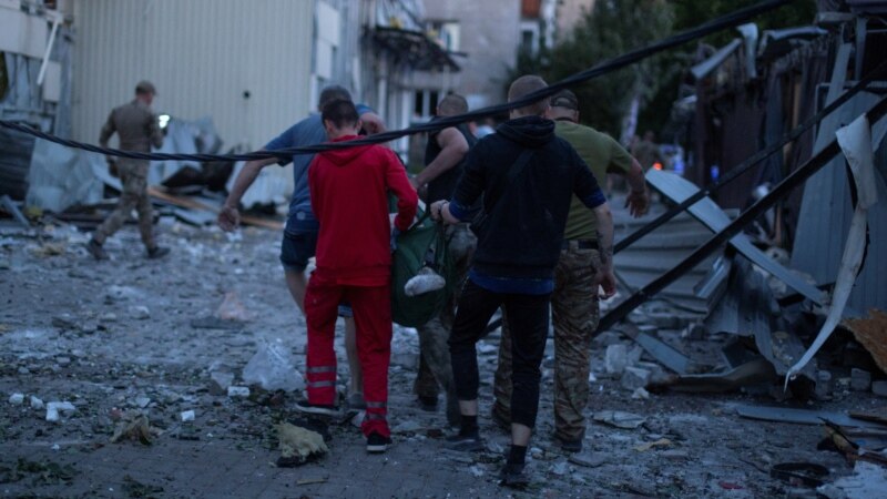 Russian Missiles Hit Crowded Kramatorsk City Center, Killing At Least Four