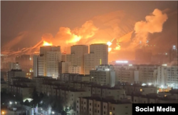 Massive explosions were reported at several locations in Tehran on March 2.