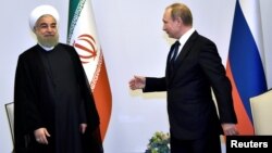 Ռուսաստանի նախագահ Վլադիմիր Պուտին ուԻրանի նախագահ Հասան Ռոհանին, արխիվ