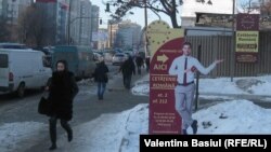 În preajma Consulatului României din Chişinău. 10 februarie 2017