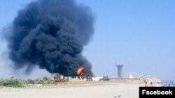 Пожар на месте проведения фестиваля «КаZантип»