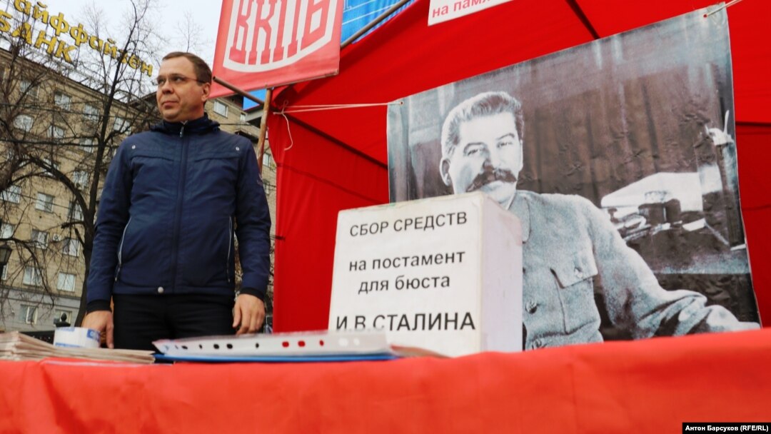 Aleksei Denisyuk has long been attempting to drum up support for a Stalin monument in Novosibirsk. 
