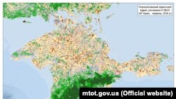 Дані про стан рослинності в Криму за 2018 рік