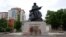 The communist-era monument is in a public park in Bulgaria's capital, Sofia. 