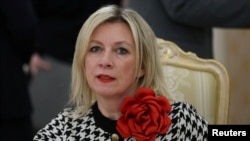 Russia - Russian Foreign Ministry spokeswoman Maria Zakharova attends a meeting of the Russian and Indian foreign ministers in Moscow, November 17, 2025. 