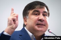 Former Odesa Governor Mikheil Saakashvili announced the establishment of a new political party in Kyiv on November 11.