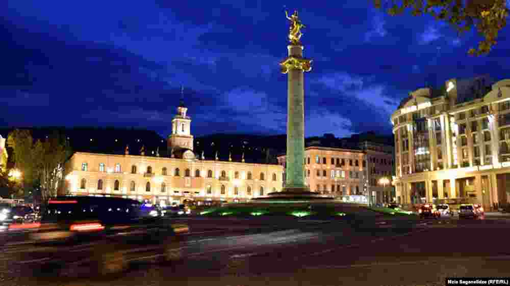 Georgia -- Liberty square. Tbilisi, 21May2018