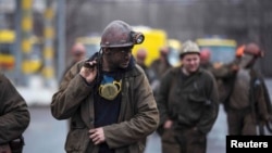 Гірники однієї із шахт Донеччини, фото ілюстративне