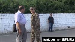 Полковник Артак Будагян и его адвокат в Горисе (архив)