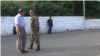 Armenia -- Colonel Artak Budaghian and his lawyer Hayk Alumian in Goris, 11Jul2013