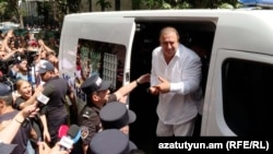 Armenia - Gagik Tsarukian is brought to the Investigative Committee for questioning, July 21, 2026.