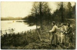 Нямецкі патруль на возеры Споры, 1917 год