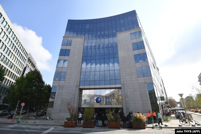 Ndërtesa e Shërbimit Evropian për Veprim të Jashtëm, në Bruksel, ku janë zhvilluar bisedimet e mëparshme në kuadër të dialogut Kosovë-Serbi.