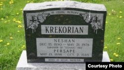 Neshan Krekorian's final resting place in St. Catharines, Ontario