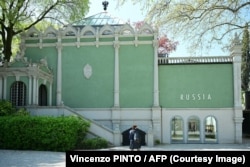 Павільйон Росії під час 59-ї Венеційської бієнале мистецтва, 20 квітня 2022 року