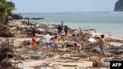 Тихоокеанские острова Самоа после цунами
