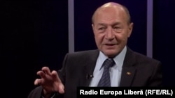 Traian Băsescu în studioul Europei Libere de la Chișinău