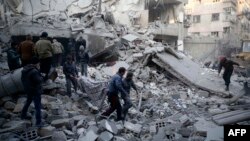 The rebel-stronghold of Eastern Ghouta is in one of four proposed "de-escalation zones" designated in an agreement brokered by Iran, Russia, and Turkey.  (file photo)