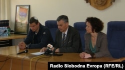 Rade Ristanović i Milan Stamatović na konferenciji za novinare