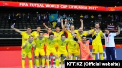 Сборная Казахстана по футзалу на чемпионате мира в Литве