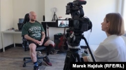 Тимофій Безапалов, український ветеран, під час спілкування з Радіо Свобода, 8 квітня 2026 року, Брюссель, Бельгія