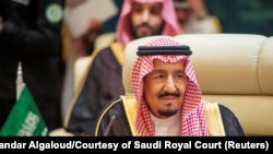 Saudi Arabian King Salman bin Abdulaziz attends the Gulf Cooperation Council (GCC) summit in Mecca, Saudi Arabia May 30, 2019.