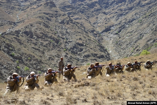 Anti-Taliban uprising forces in Panjshir. (file photo)