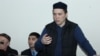 Almat Zhumaghulov makes his final statement at his trial in Almaty in December 2018.