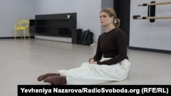 Кіра Кравчун під час тренування у Запоріжжі