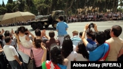 Azerbaijan staged a military parade through the streets of Baku on June 26.