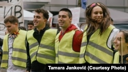 Studenti iz Srbije na putu ka Briselu, april 2025.