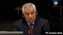 Aleksandar Vasiljević kao svjedok na suđenju u procesu protiv prvog predsjednika bosanskohercegovačkog entiteta Republika Srpska, Radovana Karadžića, u Haškom tribunalu, ožujka 2013.