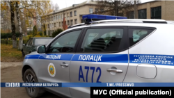 Абстраляны аўтамабіль міліцыі