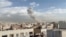 Iran -- Smoke rises following an explosion in Tehran