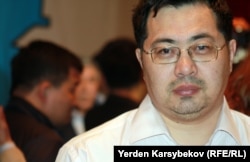 Ермек Нарымбаев, оппозиционный активист. Алматы, 20 марта 2013 года.