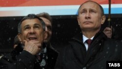 Рустам Минниханов и Владимир Путин. 19 марта 2013 года