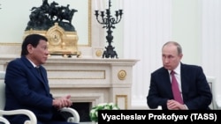 Переговоры Владимира Путина и Родриго Дутерте в Москве. 23 мая