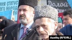 На снимке: лидеры крымско-татарской общины Рефат Чубаров и Мустафа Джемилев