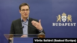 Karácsony Gergely sajtótájékoztatója a városházán, Budapesten 2025. január 21-én