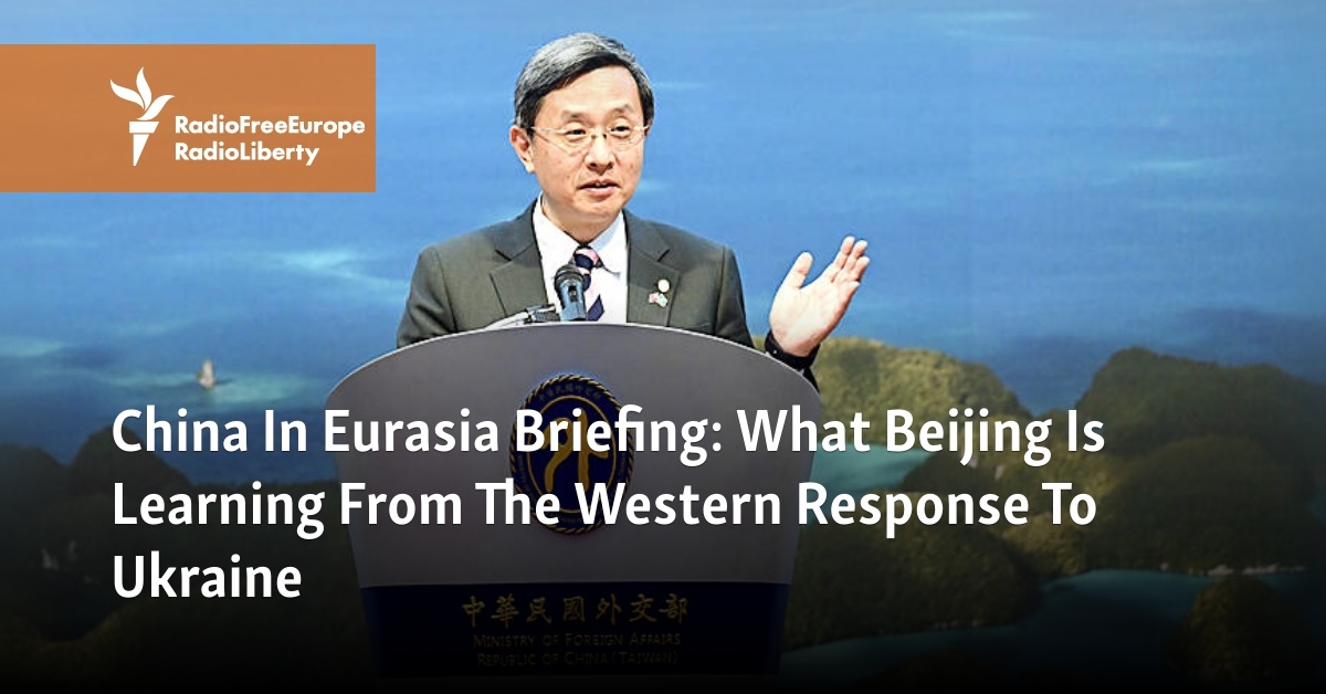 What Beijing Is Learning From The Western Response To Ukraine