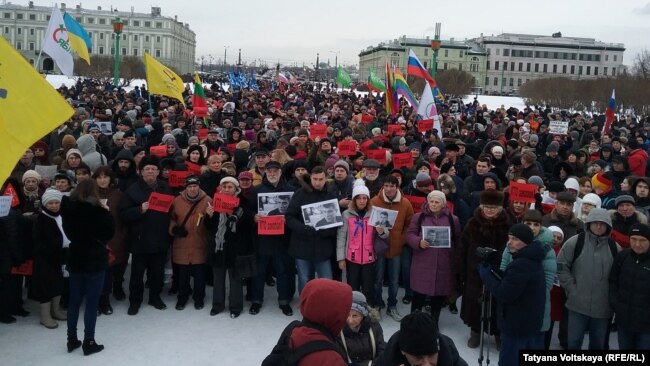 Марш Немцова в Санкт-Петербурге