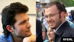 Activists Adnan Hajizada (left) and Emin Milli -- were they jailed as examples to other free-minded youth?