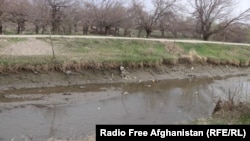 An irrigation canal in Parwan Province is drying up because of a lack of snow and rainfall this winter.